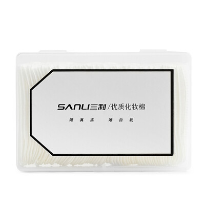 

Sanli cotton cotton U-shaped double-sided thickened finger-style make-up remover can not flutter Wet and dry dual-use makeup Remover Cotton 60 / boxed