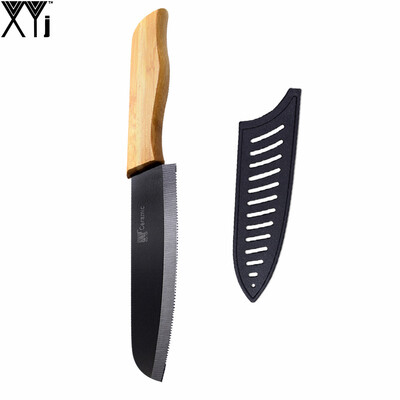 

Bamboo Handle Serrated Bread Ceramic Knife For Cutting Bread Fruit Vegetables 5" Santoku Kitchen Knife Sharp Blade Gift Sale
