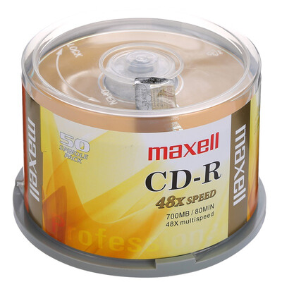 

Maxell (Maxell) CD-R 48 скорости 700M диски коммерческих золотых пластин бочка 50