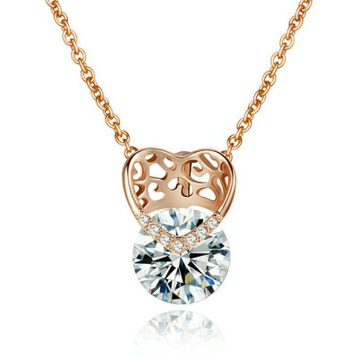 

Yoursfs® 18K Rose Gold Plated Noble Crystal Hollow Out Заявление ожерелье с использованием австрийских ювелирных изделий из кристалла