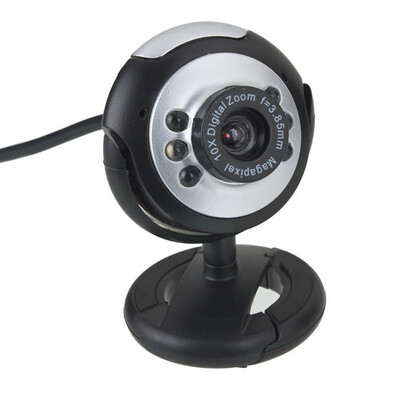 

5.0 Mega USB 6 LED Webcam Web Cam Camera w/ Mic Micphone for Laptop Mac Skype