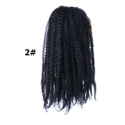 8 inch Ombre Marlybob Crochet Braids 3pcs/pack Afro Kinky Twist Hair 90g/pack Synthetic Crochet Hair Extensions