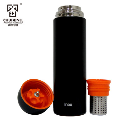 

Ino intelligent insulation cups cold cup baking cup 316 stainless steel outdoor cup 430ml white