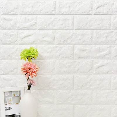 

Colomac PVC 3D embossed brick thickened modern pattern wall sticker self-adhesive bedroom living room waterproof wallpaper