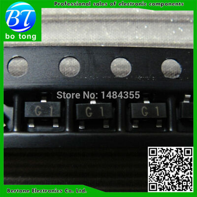 

50PCS New MMBT5551LT1G MMBT5551 2N5551 0.6A 160V Marking code G1 NPN transistor SOT23