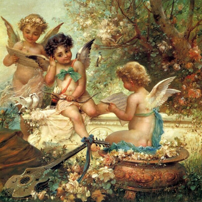 

Custom 3D Photo Wallpaper European Style Angel Oil Painting Large Wall Mural Wallpaper Hotel Living Rom Wall Coverings For Walls