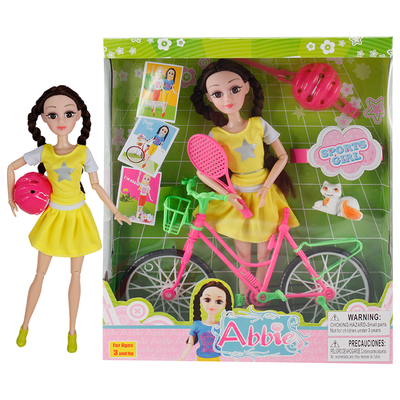

Lens Eyes with 3D Curl Eyelashes Dolls Clothes Gown Outfits and Shoes for Girl's Birthday Party Christmas Gift