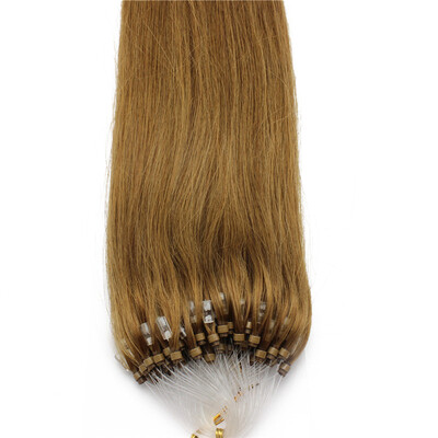 

Easy Loop Golden Brown Remy Human Hair Extensions 100g Micro Loop Ring Hair