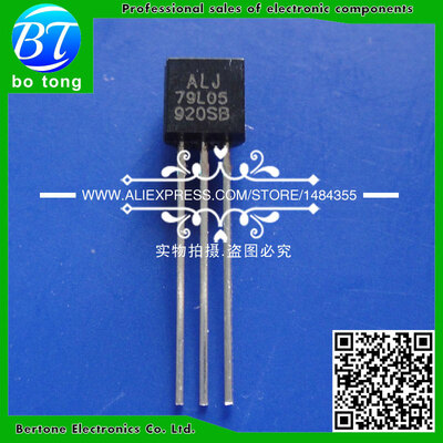 

Free Shipping 100pcs WS79L05 79L05 100mA -5V TO-92 Voltage Regulator Negative