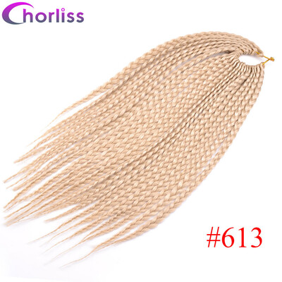

Chorliss 14"Box Braid Synthetic Hair Extension 22rootspc Crochet Twist Braiding Hair Extension 6Colors Black Brown Blond 1pc