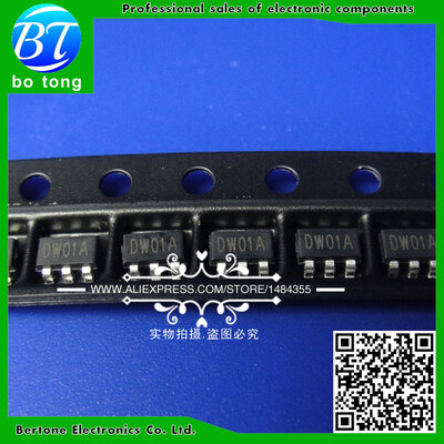 

20PCS DW01 SOT23-6 package DW01A mobile power lithium battery protection IC chip