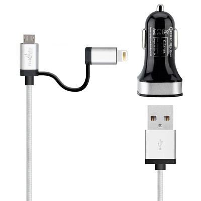 

FirstSeller МФО молнии для USB дата кабель зарядного устройства USB разъем+5В для GPS 3.6 В Г5 два порта USB мини адаптер зарядное устройство от iphone5/6