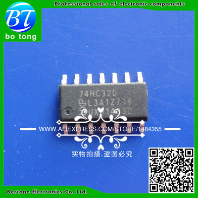 

Free shipping 100pcs SMD logic ics 74HC32 74HC32D SN74HC32D SOP14