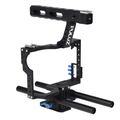 

PULUZ Cage Handle Stabilizer для Sony A7 и A7S & A7R & A7R II и A7S II, Panasonic Lumix DMC-GH4 (синий)
