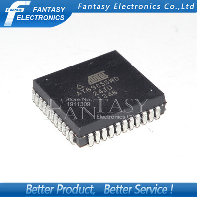 

5PCS AT89C55WD-24JU PLCC AT89C55WD-24 PLCC44 AT89C55 new and original IC free shipping