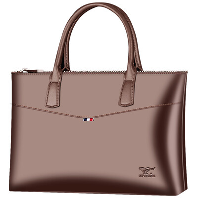 

Seven wolves SEPTWOLVES mens briefcase business mens bag fashion casual notebook handbag brown 1A4972104-02