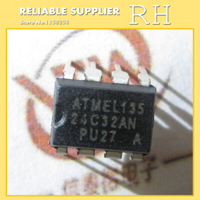 

100pcslot AT24C32 AT24C32A-10PU-27 DIP8 EEPROM 32KBIT