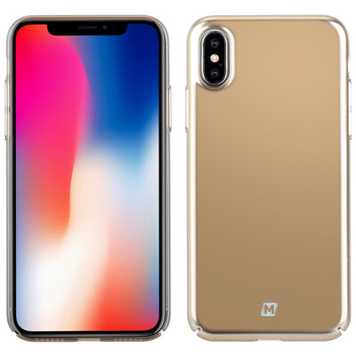 

MOMAX Apple X Mobile Shell iPhoneX Phone Case Cover Phone Stand Vacuum Plating Protective Case Set 58 inch Champagne Gold