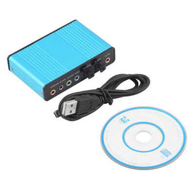 

USB 6 Channel 5.1 Audio External Optical Sound Card Adapter For PC Laptop Skype