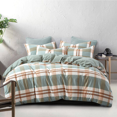

Brata Four piece suit cotton Water washing cotton simple cotton bedding Kit