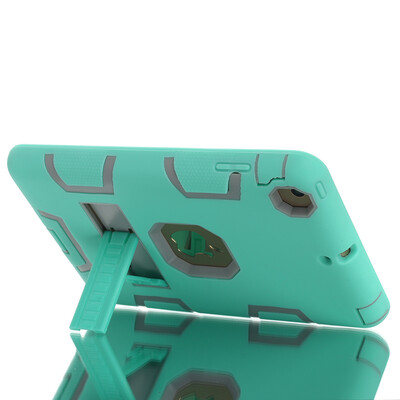 

3in 1 Heavy Duty Full-body Protection Kickstand Combo Hybrid Impact Silicone Hard Case Cover for iPad Mini Mini 2 Mini 3