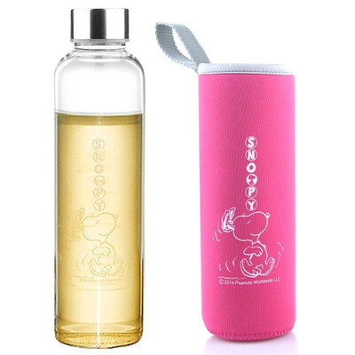 

Jingdong supermarket] Snoopy (SNOOPY) glass 550ML creative water cup DM-BL4800R send diving cup sets