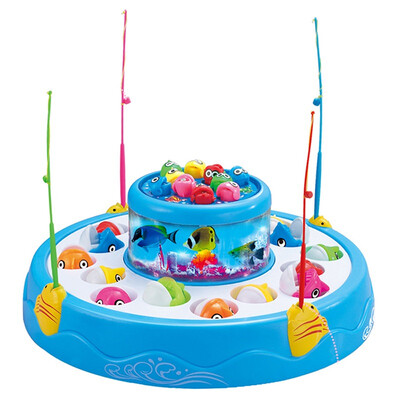 

beiens Fishing Toy for Kids Electronic Fishing Rotating Board Intelligence Toy
