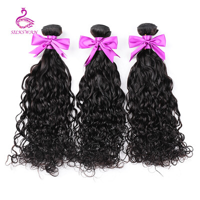 

Silkswan Brazilian Hair Kinky Curly Remy Hair 100 Human Hair Bundles 8-28 Hair Weaving Natural Color Free Shipp