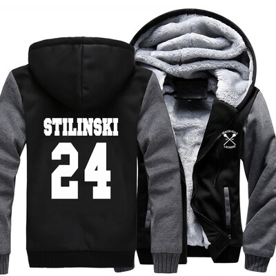 

2018 New STILINSKI 24 Print Fashion Hip Hop Winter Thick Hoody Men Teen Wolf Mens Sportswear Harajuku Plus Size 5XL Hoodies Jacke