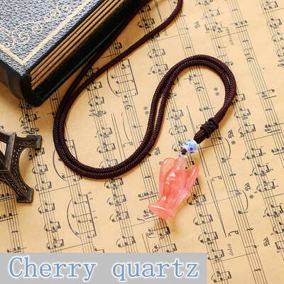 

1 PCS Natural Crystal Party Necklace Angel Pendant Fine Jewelry Rhinestone Granate Overwatch Music Moana Gravity Falls Gatos