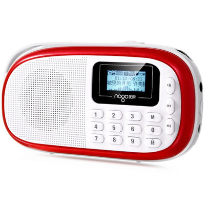 

Dimethoate nogo Q15 small feet learning machine radio card speaker singing machine song song morning exercise walking MP3 mini stereo elegant red