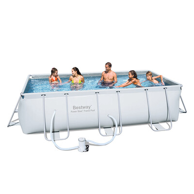 

Bestway childrens adult swimming pool large family play pool fish pond 404x201x100cm including filter pump self-driving equipment 56641 factory straight hair