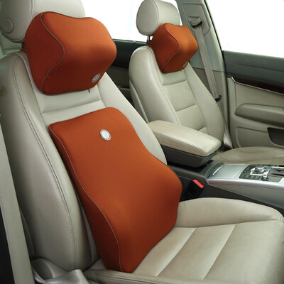 

JiGi GiGi car headrest lumbar G-11071110 space memory cotton lumbar cushion neck pillow two sets of black