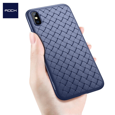 

Locke ROCK Apple X10 Mobile Shell iPhoneX10 Cover Slim Weave Phone Case Blue