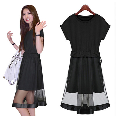

Lovaru ™ hOT 2015 NEW FASHION casual straight short o-neck high quality brief knee-length elegant party dresses