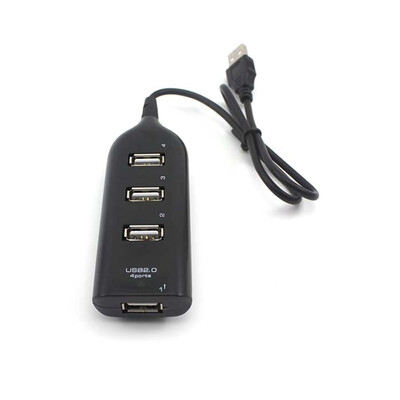 

высокая скорость Mini Slim 4 порт USB 2.0 концентратора USB - адаптер для пк, ноутбука или вкладки, преобразователь