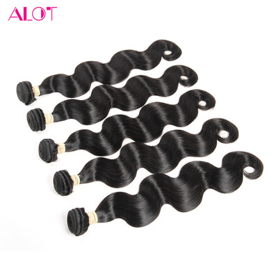 

Alot Body wave Malaysina Hair Weave 5 Bundles Remy body wave Hair Extension 100% Human Hair