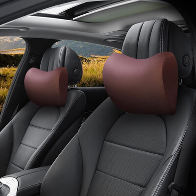

OULEJIA car headrest OLJ-TZ001 memory cotton driving pillow car neck pillow pillow apricot