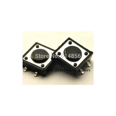 

50PCS SMD 12x12x4.3mm Tactile Switches Push Button Tact Switch 12*12*4.3mm