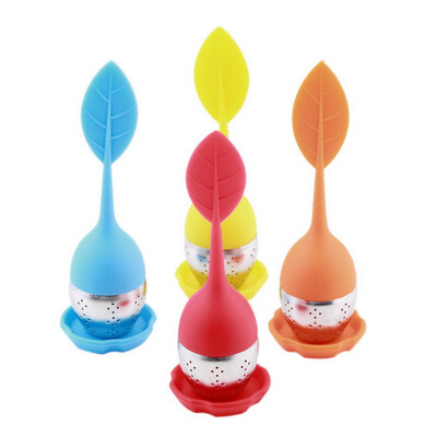 

Silicone Infuser Loose Tea Leaf Strainer Herbal Spice Filter Diffuser New