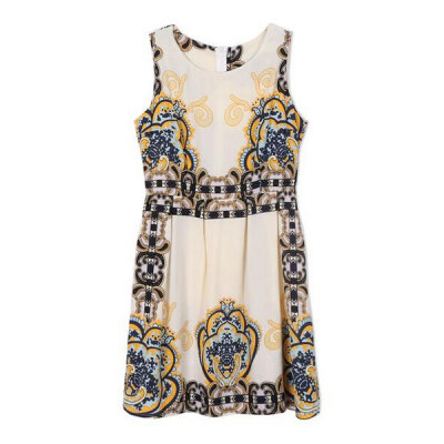 

Lovaru ™Fashion Vintage Women Summer Dress 2015 Flower Print Casual Dresses Short Party mini Dress