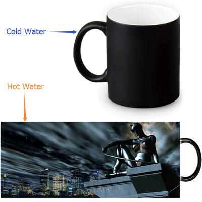 

Cat Woman 350ml12oz Heat Reveal Mug Color Change Coffee Cup Sensitive Morphing Mugs Magic Mug Milk Tea Cups