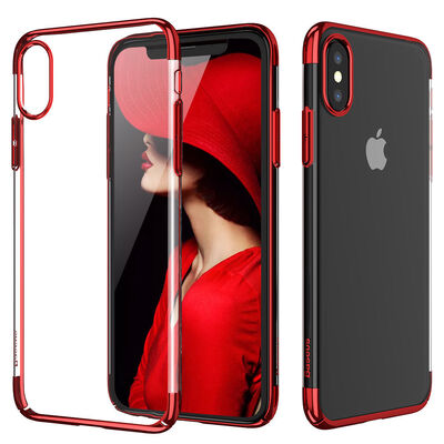 

BASEUS Ultra Slim Thin Clear Glitter Case Shockproof Hard Bumper Cover for Apple iPhone X 10 Edition