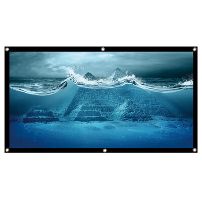 

Kagaku 100-inch 169 White Plastic Simple Curtain Wall Curtain Projector Curtain Screen Projector Curtain Projector Screen Projection Screen Simple Screen Curtain Movie Screen