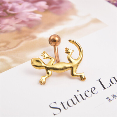 

Мода Женщины Bellybutton Сексуальное пирсинг тела Ombligo Ювелирные изделия Gecko Lizards Animal Anti Аллергический материал Медиц