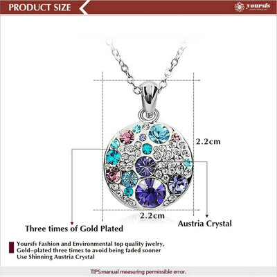 

Yoursfs® 18k rose позолоченные ожерелье и серьги - микки использовать кристалл ювелирный набор набор австрии