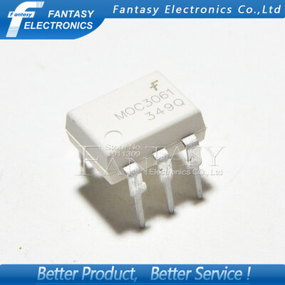

10PCS MOC3061 DIP6 DIP SMD new and original IC free shipping