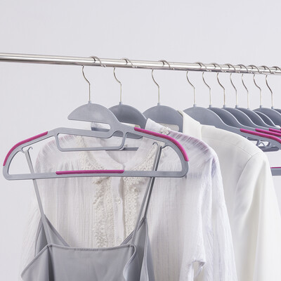 

Ou Runzhe hanger adult clothes rack anti-slip wet&dry dual-use magic plastic clothes support 10 Pack