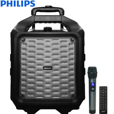 

Philips (PHILIPS) SD75 квадратный танец аудио наружный портативный громкоговоритель с высоким усилителем мощности наружный стереонаушник Bluetooth с беспроводным микрофоном