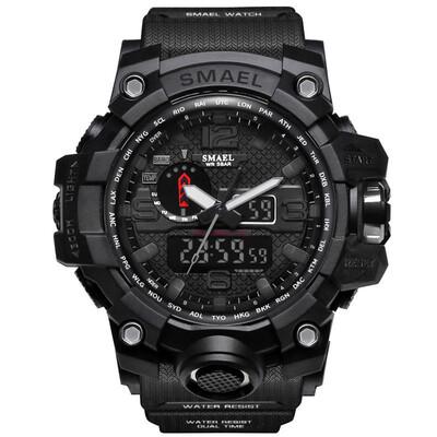 

Military Watch Digital SMAEL Brand Watch  Shock Mens Wristwatch Sport LED Watch Dive 50m Wateproof Fitness Sport Watches